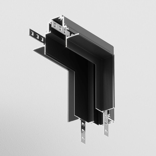 Lištové Magnetic Maytoni S35 - M TRA004ICL-22B Spojka L vnitřní pro kolejnicový systém 48V hliník černá S35 - MAYTONI - foto 1