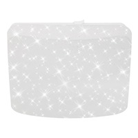 Hranatá - BRILO 3347-016 LED stropní svítidlo hvězdné nebe, 27 cm, 12 W, bílé - BRILO