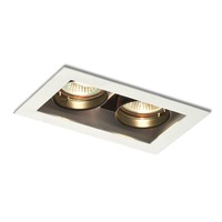 Hranatá - RED R10203 Zápustné svítidlo MONE II zápustná výklopná bílá 12V GU5,3 2x50W - RED - DESIGN RENDL