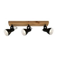 Bodová - BRILO 2902-035 Bodové svítidlo 48 cm 3xGU10 35W černá - BRILO