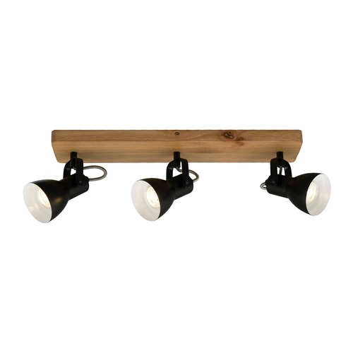 Bodová - BRILO 2902-035 Bodové svítidlo 48 cm 3xGU10 35W černá - BRILO - foto 1