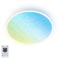 Kruhová - BRILO 3857016 BRILONER Bikager stropní svítidlo pr.42 cm - 22W, 3000lm, LED, dálkový ovladač, CCT, bílé 3857016