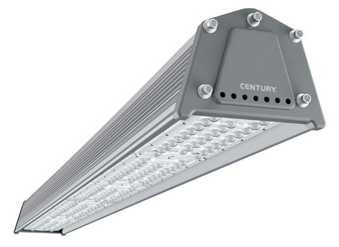 Podélná - CEN EXTR-1501250 Průmyslové SVÍTIDLO LED EXTREMA závěsné 1200x137X102mm 150W 5000K 19500Lm 120d Dimm 1-10V IP65  - CENTURY - foto 1