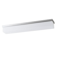 Podélná - OS SYL51427 SYLVIA 2 X15 stropní/nástěnné skleněné svítidlo kartáčovaná nerez / bílá IP44 3000 K 18W LED - OSMONT