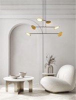 Dekorativní - NV 9695255 Závěsné svítidlo SCOPE černá a zlatá LED 49.2W 3000K stmívatelné - NOVA LUCE