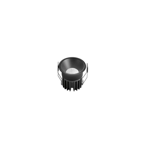 Kruhová - FAN INC-QUARK-R8-NER Zápustné svítidlo LED Quark, hliník, černé, COB, 8 W, 830 lm, CCT, 6,5 x 6,5 x 5,5 cm - FANEUROPE - foto 1