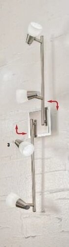 Bodová - OR STR 10-423/4 Stropní svítidlo 4x40W G9 satin, průměr skla 5,5cm, délka 80cm - ORION - foto 1