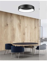 Kruhová - NV 6167240 Stropní svítidlo RANDO černý hliník a akryl LED 42W 230V 3000K IP20 - NOVA LUCE
