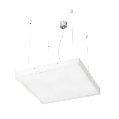 Hranatá - RED R10630 STRUCTURAL 55X55 závěsná satinované sklo 230V 2G11 3x36W - RED - DESIGN RENDL - foto 1