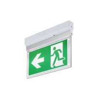 Nouzová - LA 1010504 P-LIGHT Přisazené nástěnné a stropní svítidlo, obdélníkové, 6000K, 3 W, bílé / transparentní - BIG WHITE (SLV)