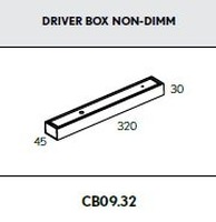 Stínidla, kryty, clony - BPM CB09.32.WH-WH AKCE - Driver box k svítidlu LINGGO MINI bílý 320x45x30mm - BPM