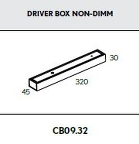 Stínidla, kryty, clony - BPM CB09.32.WH-WH AKCE - Driver box k svítidlu LINGGO MINI bílý 320x45x30mm - BPM - foto 1