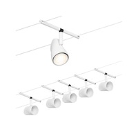 Sady - P 94467 Lankový systém Cup základní sada GU5,3 max. 5x10W 230/12V bílá mat/chrom - PAULMANN