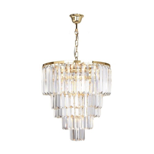 Dekorativní - ZUMA 003064-024498 Závěsné svítidlo AMEDEO 17106/6+3+1-zlatá/čirá - ZUMALINE - foto 1