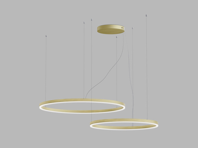 Závěsné - Závěsné svítidlo CIRCLE SET 2 P-Z, G DALI/PUSH 104W 2700K/3000K/4000K, DALI/PUSH, TRIAC - foto 1