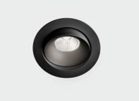 Kruhová - KHL K50151.01.RF.BK-BK.38.ST.9.27 Zápustné svítidlo LUXO TILT Ø105mm černé 38° 12W CRI90 2700K - Kohl Lighting