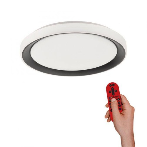 Kruhová - LD 14659-18 DISC LED stropní svítidlo kruhové černé s funkcí změny barev Smart Home MEDION RGB+3000-5000K - LEUCHTEN DIREKT / JUST LIGHT - foto 1