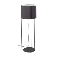 Stojací lampy - FARO 24023-34 DRUM černá/šedá stojací lampa - FARO