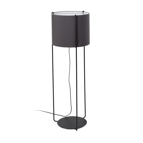Stojací lampy - FARO 24023-34 DRUM černá/šedá stojací lampa - FARO - foto 1