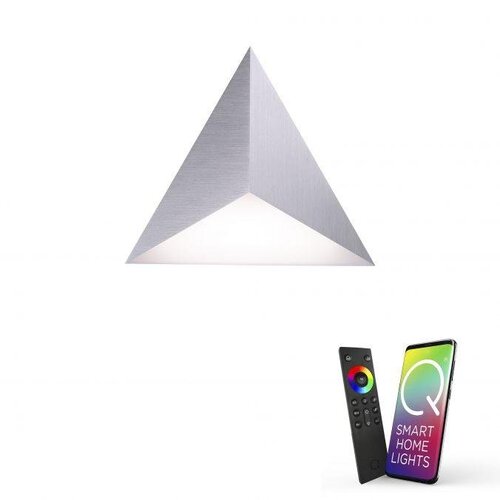 Dekorativní - PN 6831-95 Nástěnné svítidlo Q-TETRA LED 6W RGB 2700-5000K hliník Smarthome vč.dálk.ovládání - PAUL NEUHAUS - foto 1