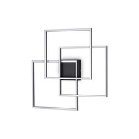 Hranatá - ILUX 270678 LED Stropní a nástěnné svítidlo Ideal Lux FRAME PL QUADRATO NERO 270678 35W 3200lm 3000K IP20 59cm černé - IDEALLUX