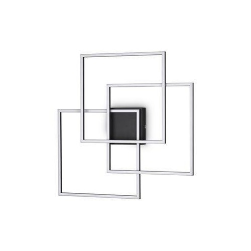 Hranatá - ILUX 270678 LED Stropní a nástěnné svítidlo Ideal Lux FRAME PL QUADRATO NERO 270678 35W 3200lm 3000K IP20 59cm černé - IDEALLUX - foto 1