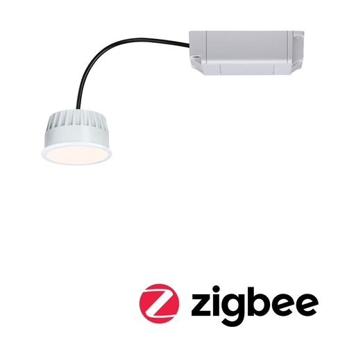 LED moduly - P 93073 LED Modul vestavné svítidlo Smart Home Zigbee teplá bílá Coin kruhové 50mm Coin 6W 230V 2700K satén - PAULMANN - foto 1