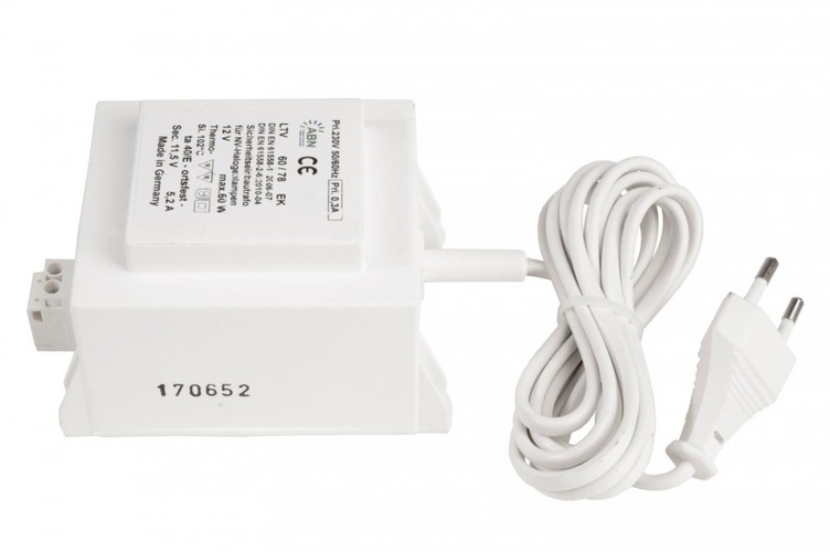 Trafa pro halogenky - IMPR 000099 Trafo ABN Standard vinuté 12V/ 60VA - LIGHT IMPRESSIONS - foto 1
