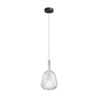 Dekorativní - FAN I-PIREX-S18-TR Závěsné svítidlo z čirého skla Pirex průhledné s kabelem a spojkou 18x31 cm - FANEUROPE