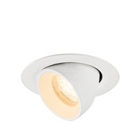 Kruhová - LA 1010039 NUMINOS® GIMBLE XS Stropní vestavné svítidlo, 2700 K, 40°, IP20, kulaté, bílé - BIG WHITE (SLV)