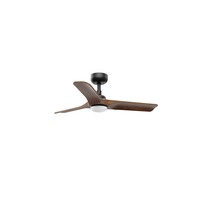Ventilátory - FARO 33806-1TW HEYWOOD S LED stropní ventilátor, bílá/světlé dřevo DC - FARO