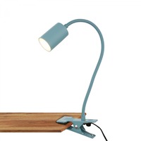 Stolní lampy s klipem - BRI 2176010 Fleks lampička na stůl, nastavitelná, s klipsem, modrá - BRILONER