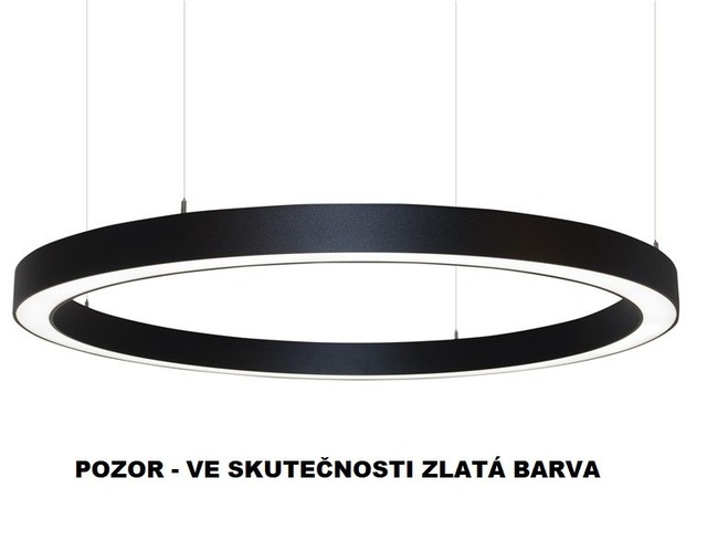 Kruhová - ARCHI SBS/GI1220/4K/GL Závěsné svítidlo BELO GI 50W 8520lm 4000K zlaté 120cm - ARCHILIGHT - foto 1