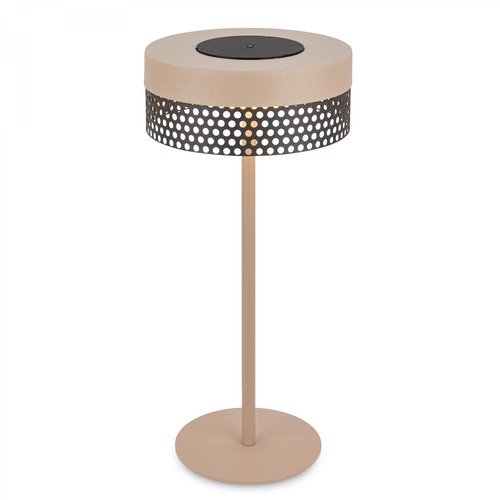 Stolní lampy dekorační - BRILO 7576011 Booha stolní lampa - 2,5W, 300lm, bezdrátová, IP44, LED, stmívatelná, teplá bílá, béžová/antracit - BRILO - foto 1