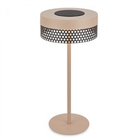 Stolní lampy dekorační - BRILO 7576011 Booha stolní lampa - 2,5W, 300lm, bezdrátová, IP44, LED, stmívatelná, teplá bílá, béžová/antracit - BRILO