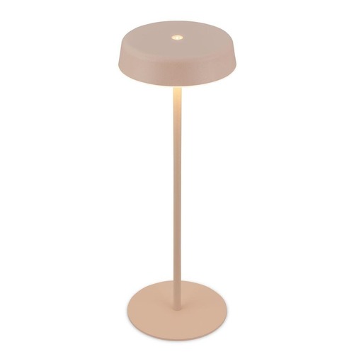 Stolní lampy dekorační - BRILO 7668011 Pala stolní lampička - 2W, 200lm, bezdrátová, LED, dotykový vypínač, stmívatelné, béžová - BRILO - foto 1