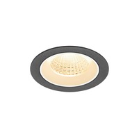 Kruhová - LA 1009602 NUMINOS® M Stropní vestavné svítidlo, 2700 K, 55°, IP20, kulaté, černé / bílé - BIG WHITE (SLV)