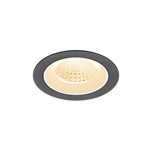 Kruhová - LA 1009602 NUMINOS® M Stropní vestavné svítidlo, 2700 K, 55°, IP20, kulaté, černé / bílé - BIG WHITE (SLV) - foto 1