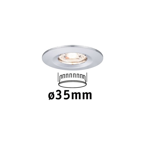 Koupelnová - P 94302 LED vestavné svítidlo Nova mini nevýklopné IP44 1x4W 2.700K chrom 230V - PAULMANN - foto 1
