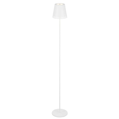 Stojací lampy - BRILO 1438016 LED nabíjecí stojací svítidlo 130 cm 3,5 W 400lm bílé - BRILO - foto 1