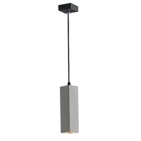 Hranatá - FAN I-KRUK-Q-S1 Závěsné svítidlo Kruk hranaté, šedé, 1 x GU10, 7 x 130 cm - FANEUROPE