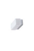 Hranatá - OS FLO67276 FLORA 1 stropní/nástěnné skleněné svítidlo stříbrná / bílá IP43 3000 K 8W LED (původní kód OS 67276) - OSMONT