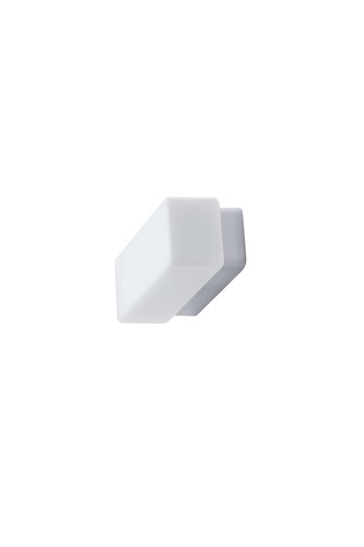Hranatá - OS FLO67276 FLORA 1 stropní/nástěnné skleněné svítidlo stříbrná / bílá IP43 3000 K 8W LED (původní kód OS 67276) - OSMONT - foto 1
