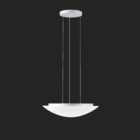 Kruhová - OS AUR67944 AURA LE9 závěsné skleněné svítidlo stříbrná / bílá IP40 4000 K 47W LED DALI (původní kód OS 67944) - OSMONT