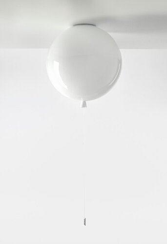 Dekorativní - BRO PC00876_001 Stropní svítidlo MEMORY bílé lesklé průměr 40cm E27 15W úsporná - BROKIS A - foto 1