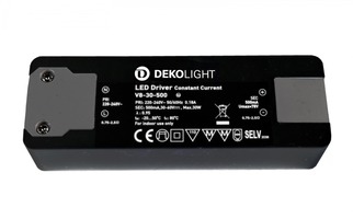 Stabilizovaný proud - IMPR 862196 Deko-Light LED-napájení BASIC, CC, V8-30-500mA/30W konstantní proud 500 mA IP20 30-60V DC 15,00-30,00 W - LIGHT IMPRESSIONS