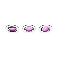 Kruhová - PH 8720169319097 Hue WACA Centura podhledové LED svítidlo 3x GU10 5,7W 350lm 2000-6500K RGB kulaté IP20 bílé - PHILIPS