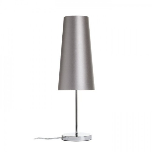 Stolní lampy dekorační - RED R14051 NYC/CONNY 15/30 stolní Monaco holubí šeď/stříbrné PVC/chrom 230V E27 7W - RED - DESIGN RENDL - foto 1
