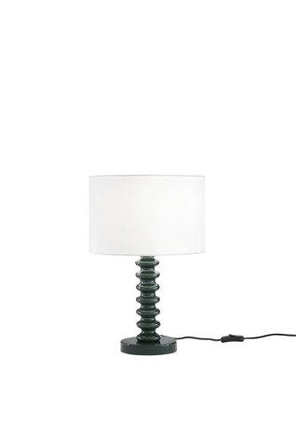 Stolní lampy dekorační - FAN I-SULTAN-L-VER Stolní lampa Sultan (zelená + samet) kov + samet, 1 x E27, 15 W; lampa pr. 30 x 20 cm, konstrukce 30 x 30 x 45,5 cm - FANEUROPE - foto 1