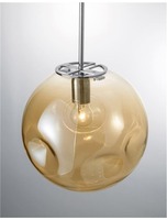 Koule - NV 9988104 Závěsné svítidlo MAYAN chromovaný kov šampaň sklo E27 1x12W 230V IP20 bez žárovky - NOVA LUCE